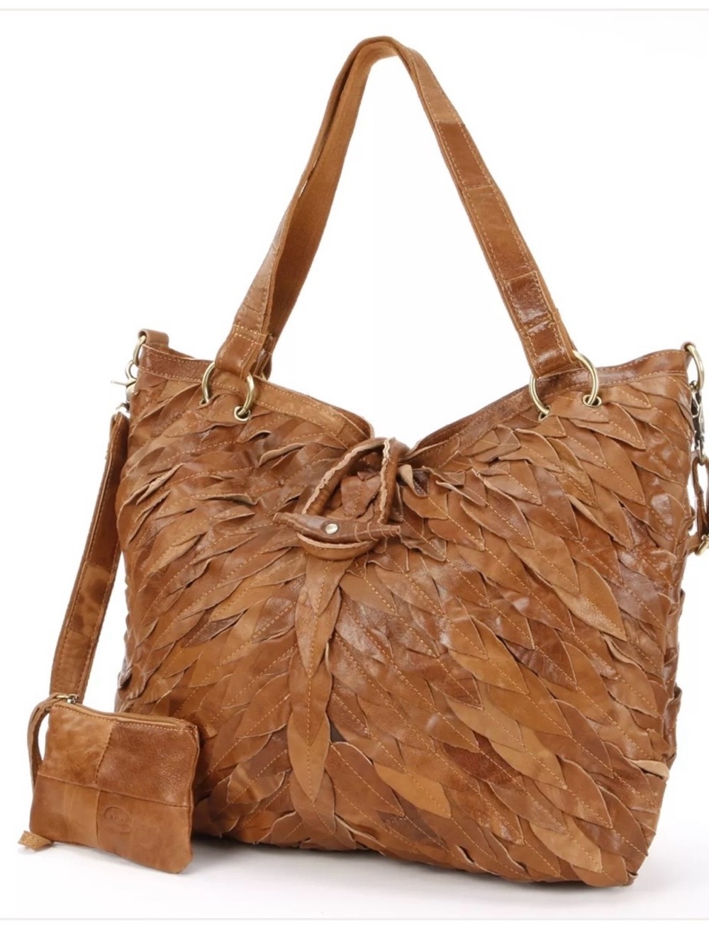 Ameri Leather Sana Leather Convertible Tote Bag